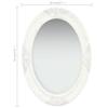 VidaXL Wall Mirror Baroque Style 50x70 Cm White 320352