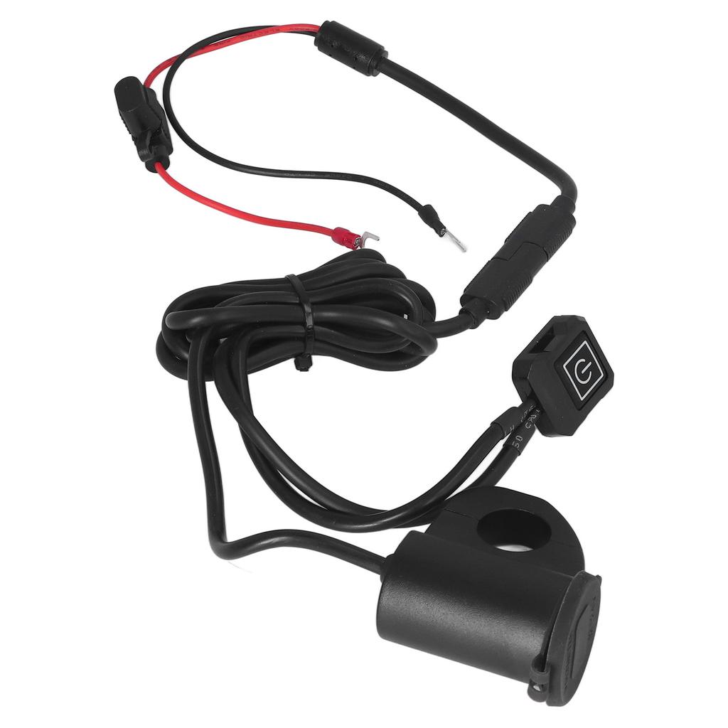 Motorcycle Phone Charger Aluminum Alloy Waterproof Charger Electric Bike Digital Display QC3.0 Dual