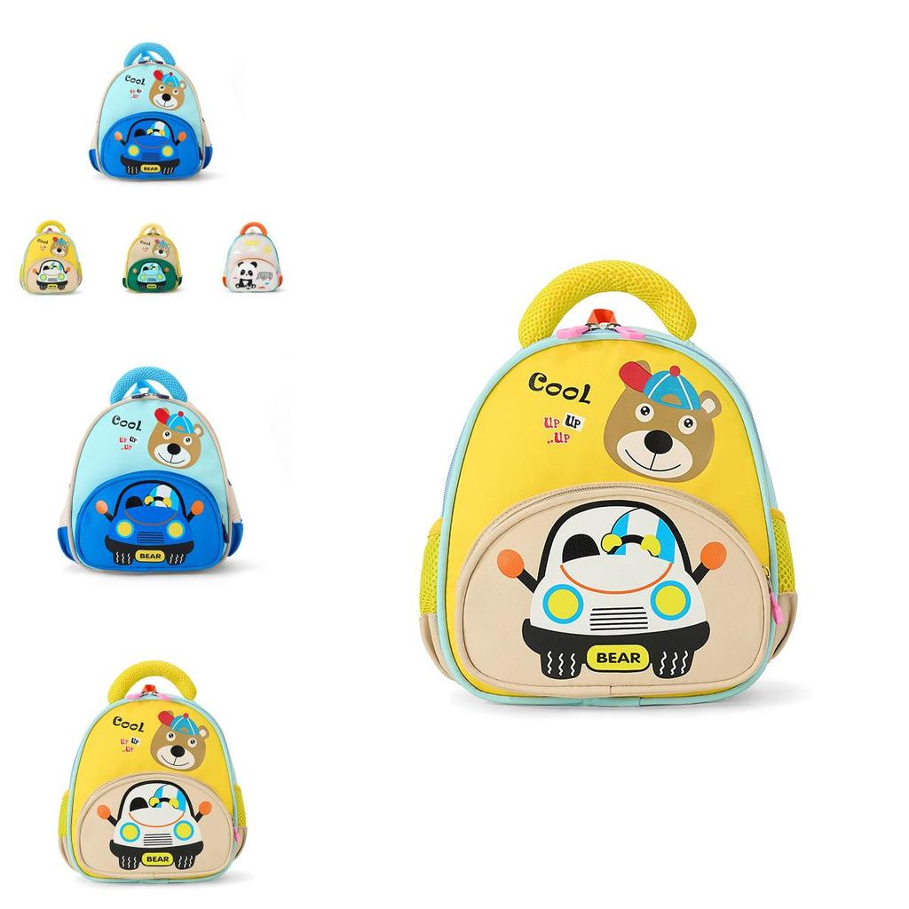 Kids Double Shoulder School Bag With Curved Straps For Toddler Learning