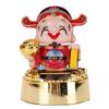Solar Powered CAI Shen Statue Nodding Fortune Ornament Car Ornament Home Decoration East Road Type