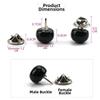 10pcs Needle Buckle DIY Decorative Safety Button Covers Imitation Pearl Button Brooch Pins  For Hats