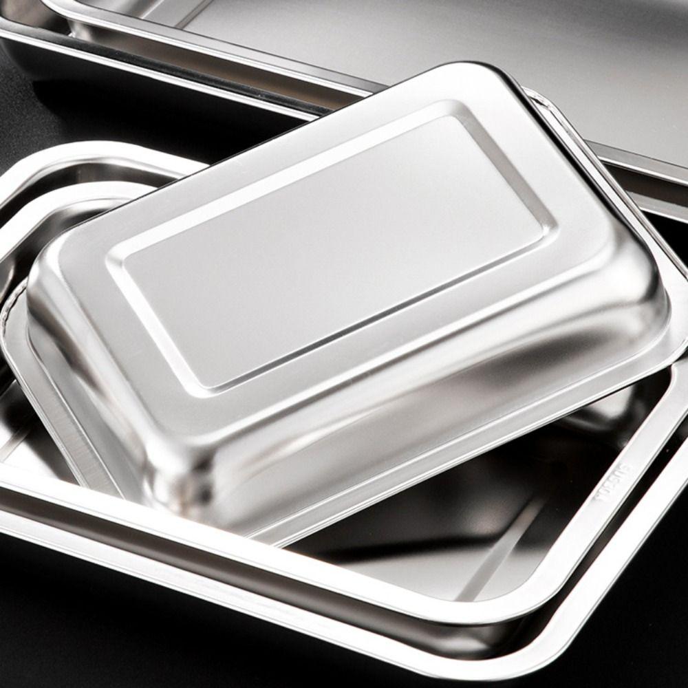 Новый прямоугольный поднос для чая из нержавеющей стали в японском стиле с дренажом, поддон для воды, сливная доска, кухонный бар