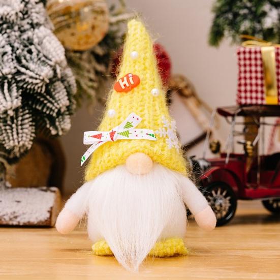 Веселая Рождественская кукла-гном, украшения, длинная борода, большой нос, безликая кукла старика, праздничный домашний декор, рождественский подарок