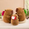 Avocado Backpack Capybara Plush Toy Doll Machine Doll Stall Gift Apple Doll Dragon Fruit Card