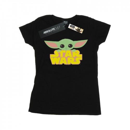 Star Wars Womens/Ladies The Mandalorian The Child And Logo Cotton T-Shirt