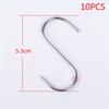 10 шт. крючки из нержавеющей стали S кухонная вешалка для кастрюли и вешалки для хранения одежды