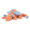 Jellycat Серия Мифические животные Хурмовый Дракон Хурмовый Дракон Оранжевая Кукла Плюшевая Кукла Сидящая 12 см высотой