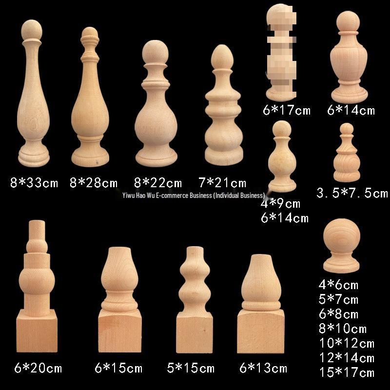 Европейская тумба из массива дерева - Декоративный резной деревянный шар для мебели и перил