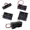 AA 1 2 3 4 Slots Ports AA 1.5v 6v Power Battery Storage Case Box Holder Leads Wire Black for Diy Repair Tools Black