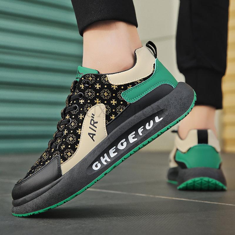 Модные мужские туфли кожаные повседневные новые мужские кроссовки для прогулок модные беговые роскошные дизайнерские теннисные туфли на плоской подошве студенческие туфли