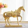 Yousheng Success Horse Ornament Artistic Good Luck Horse Figurine Resin Modern Horse Statue for Home TV Stand Desk Wine Cabinet Decoration