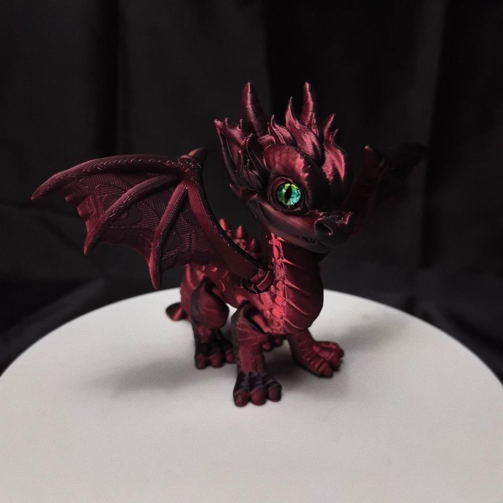Multi-jointed 3D Printed Dragon Simulation Dragon Model Toy Flying Dragon Figures Home Decor