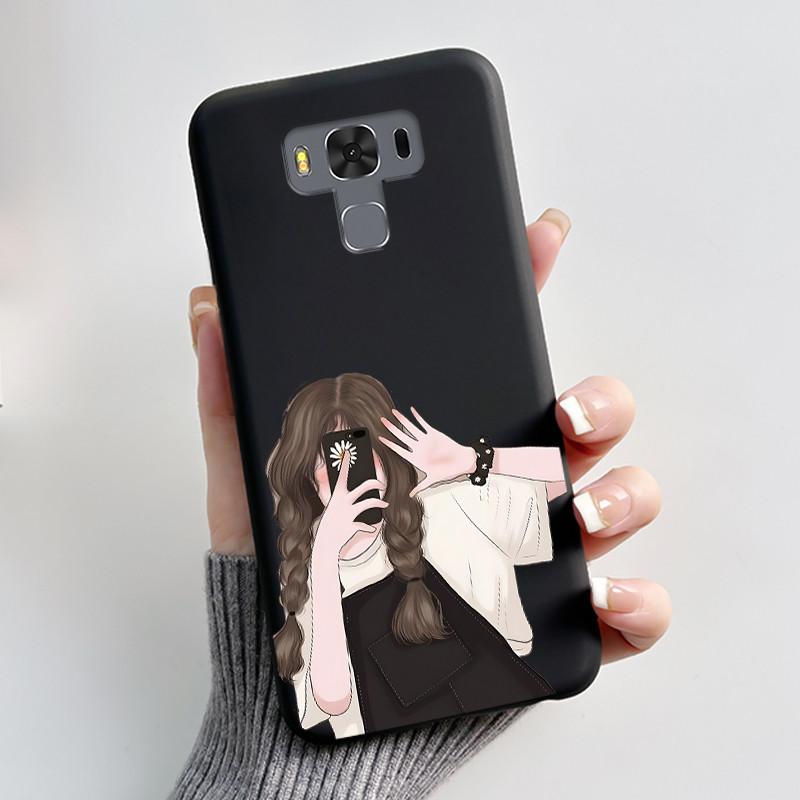 Для ASUS Zenfone 3 Max ZC553KL X00DDB X00DDA X00DD Чехол Роскошный Милый Кролик Любовь Смешной Черный Мягкий ТПУ Силикон Матовая Задняя Крышка