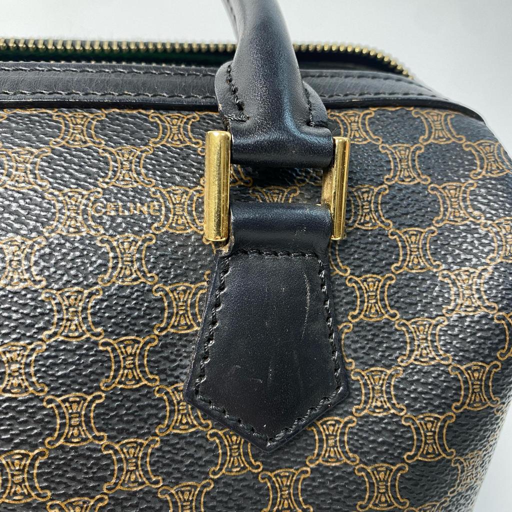 Used CELINEBoston bag black/Brown leather Women