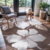 Modern Flowers Area Rugs for Living Room Bedroom Kitchen Doormat Modern Nonslip Carpet Soft Stain Resistant Indoor Floor Mat