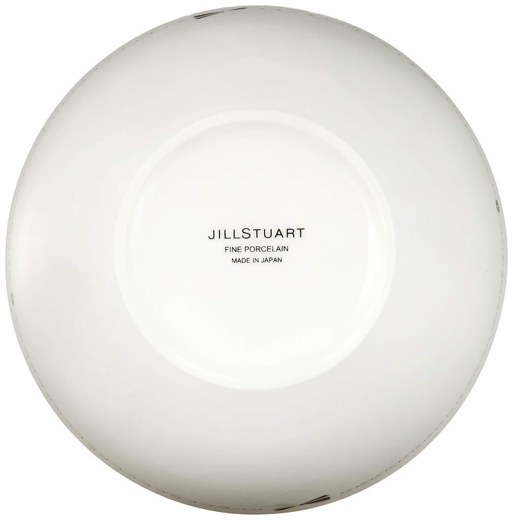 JILL STUART Bowl and Plate Ribbon Stylish and Pair of Small Made in Gift Set, 13cm, Silver, Pattern, Cute, Bowls, Japan, Boxed, 41635-33351