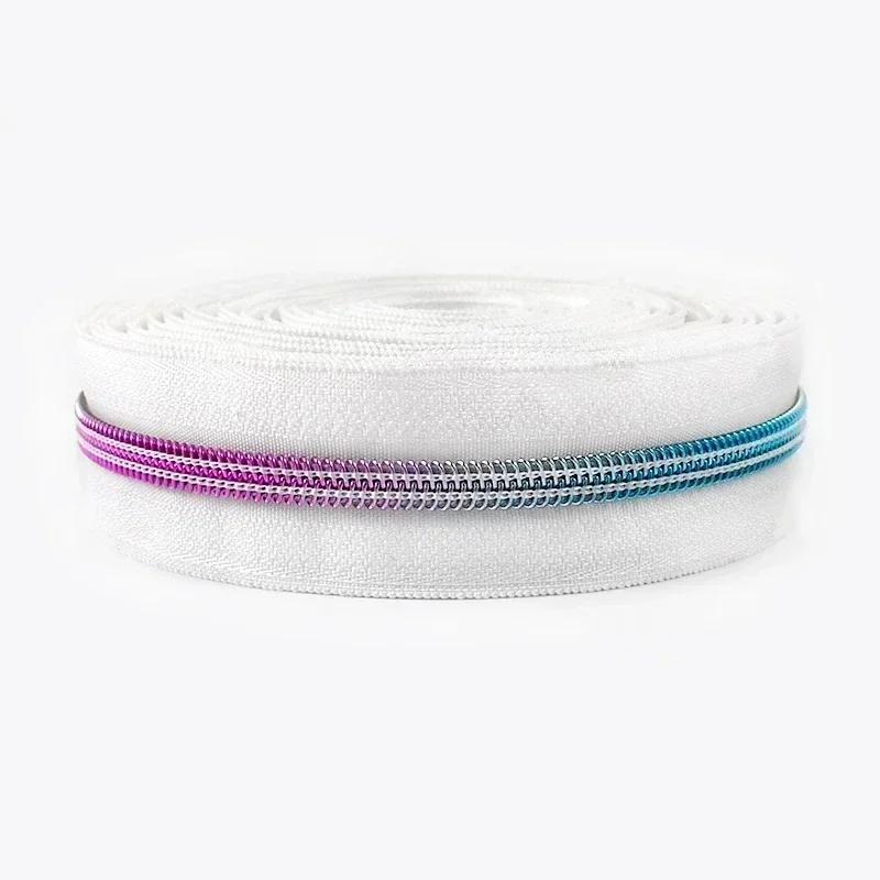 1-10 м Meetee 5# Нейлоновые молнии Спиральные пластиковые ленты-молнии на метр Швейные молнии для набора для ремонта одежды Запасные аксессуары
