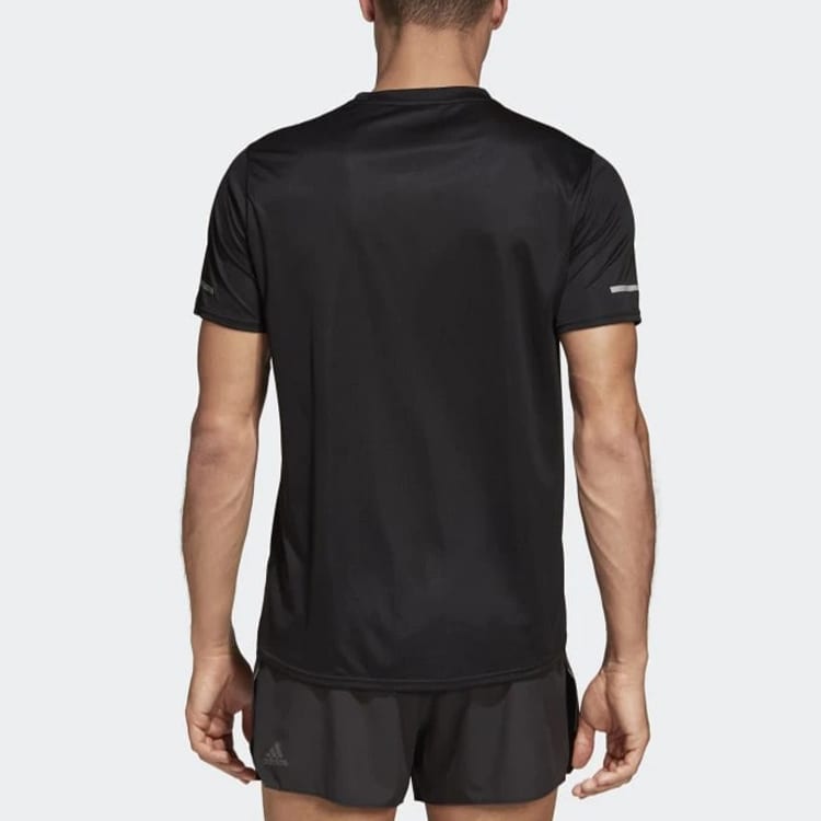 adidas Футболки Мужские Черные С Круглым Вырезом Умеренный Прямой Крой CG1953