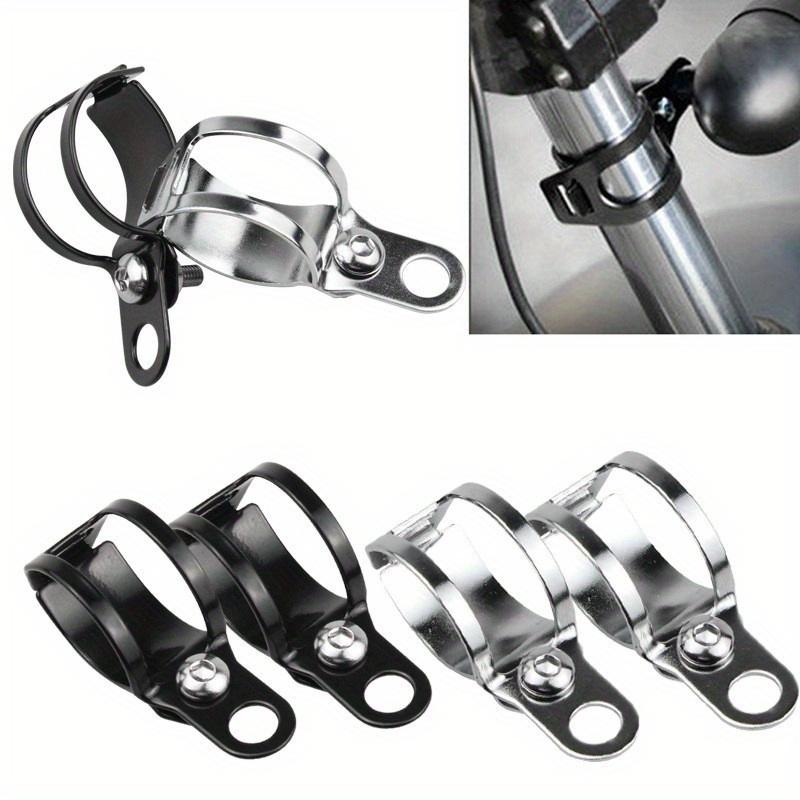 Adjustable Motorcycle Turn Signal Light Mount Bracket Light Lamps Holder Lamp Holder Clamp Bracket Fork Mount Clamp