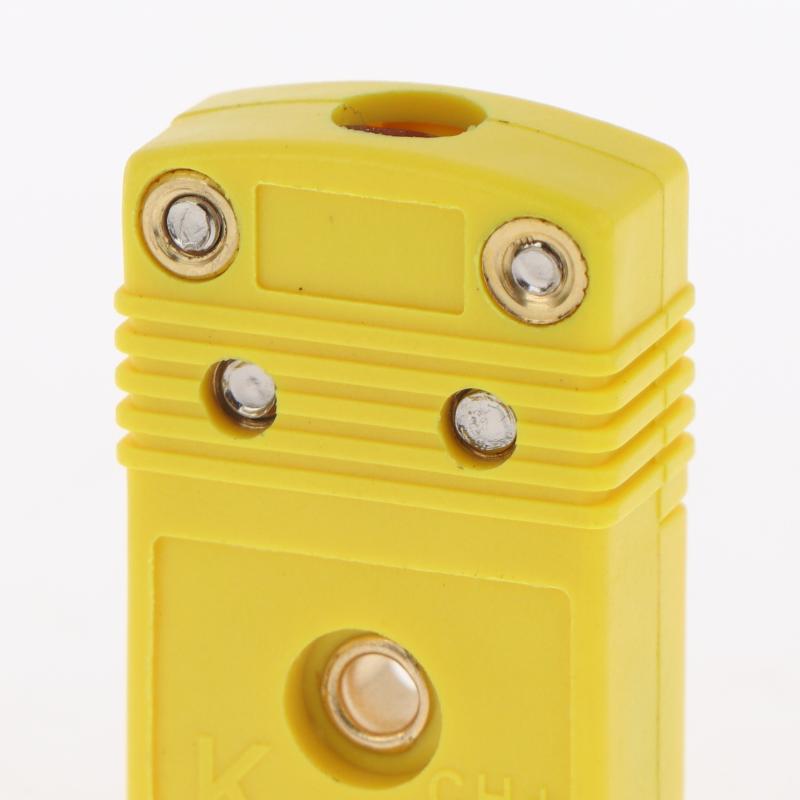 2Pcs K Type Mini Thermocouple Connectors Durable Male Female Temperature Sensor Plugs for Laboratory Measurement