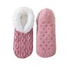 Coral Fleece Thicken Plush Socks Knitted Twist Sleeping Socks Winter Floor Socks  Fall/Winter