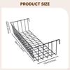 Hanging Wire Basket Cabinets Organizer Farmhouse Supplies Shelf Storage Rack for Garage Grid Panel
