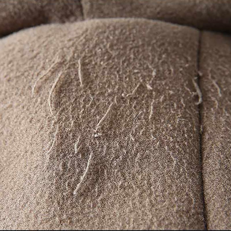 Многоразовая двусторонняя портативная щетка для удаления волос с деревянной ручкой для одежды и мебели