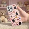 For iPhone 16 Pro Max Magnetic Case TPU PC Phone Cover with Detachable Happy Black Cat Backplate