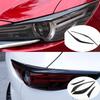 For Mazda CX5 CX-5 KF 2017 2018    ABS Front Headlight Lamp Eyelid Cover Strips Rear Light Eyebrow Trims Car Sticker