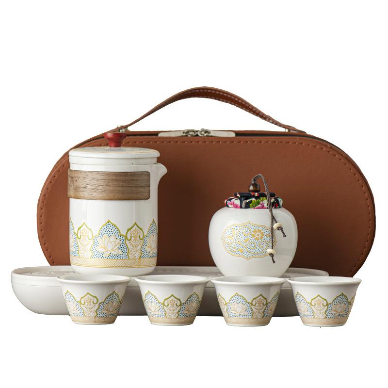 Travel Tea Set Portable Kung Fu Tea Set Outdoor Kuaike Cup Company Holiday Gifts