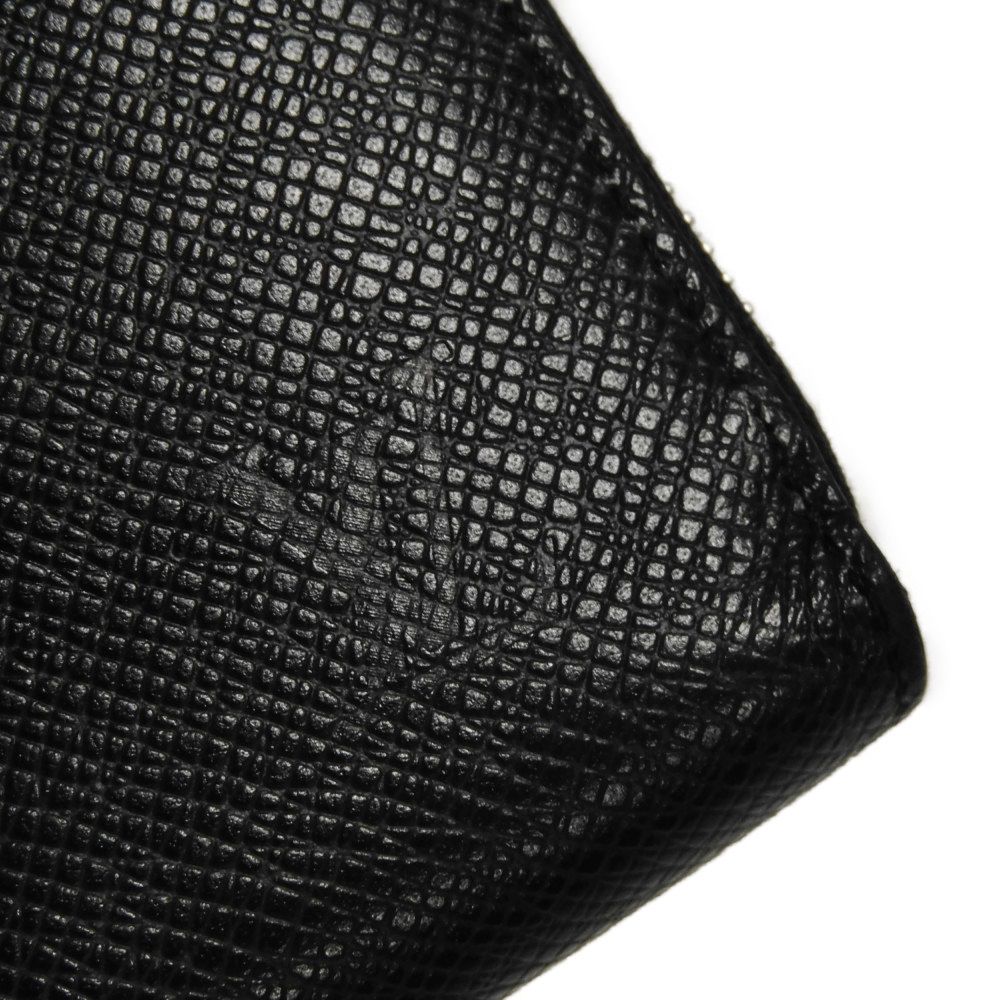 Used Zippy Organizer NM (12564) M30056 7940, New LV Logo, Black, Zip Around, RFID, Current Model Taiga Noir Men's from