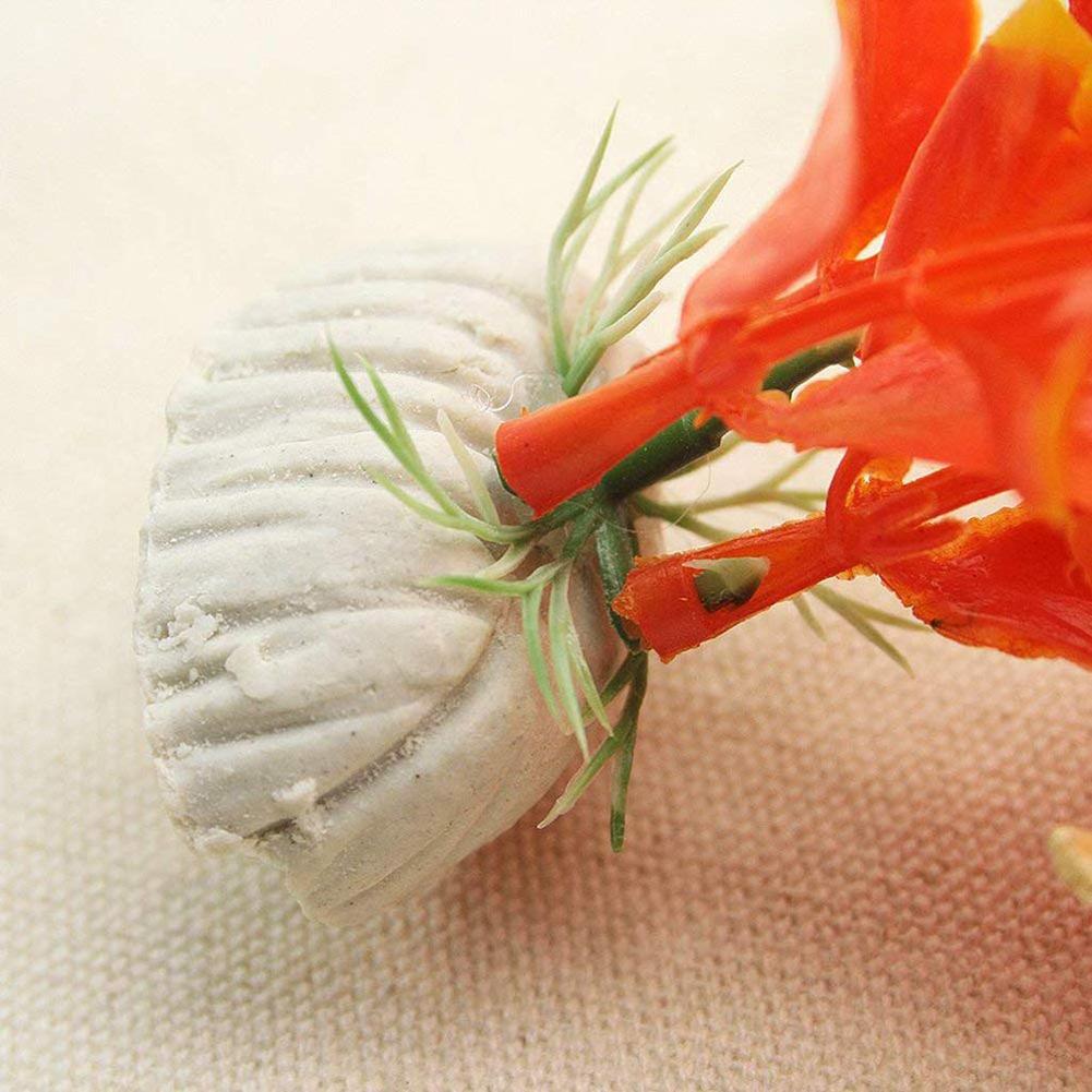 2pcs Simulation Sea Flower Aquatic Plant Landscape Ornament Handmade Aquarium Fish Tank Underwater Decoration