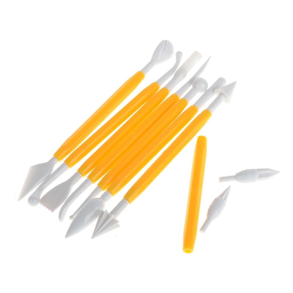 Hot Sale Bone-shaped Pastry Fondant Cake Decorating Flower 8pcs/Lot Chocolate Decorating Sugar Craft Modelling Tools Clay 16 Patterns