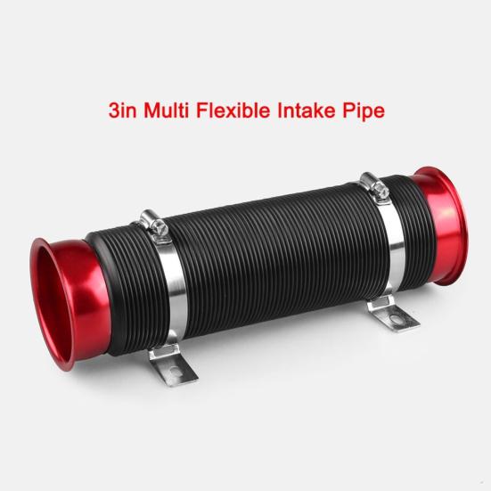 3 Inch Flexible Adjustable Car Air Intake Pipe Turbo Intercooler Inlet Hose