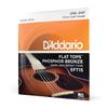 Акустическая гитара Плоские Фосфорные Экстра Струны EFT15 D'Addario, Верхние, Бронзовые, Легкие, .010-.047,