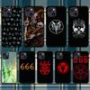 RUICHI Pentagram 666 Demonic Phone Case For iPhone 11 12 Mini 13 Pro XS Max X 8 7 6s Plus 5 SE XR Shell