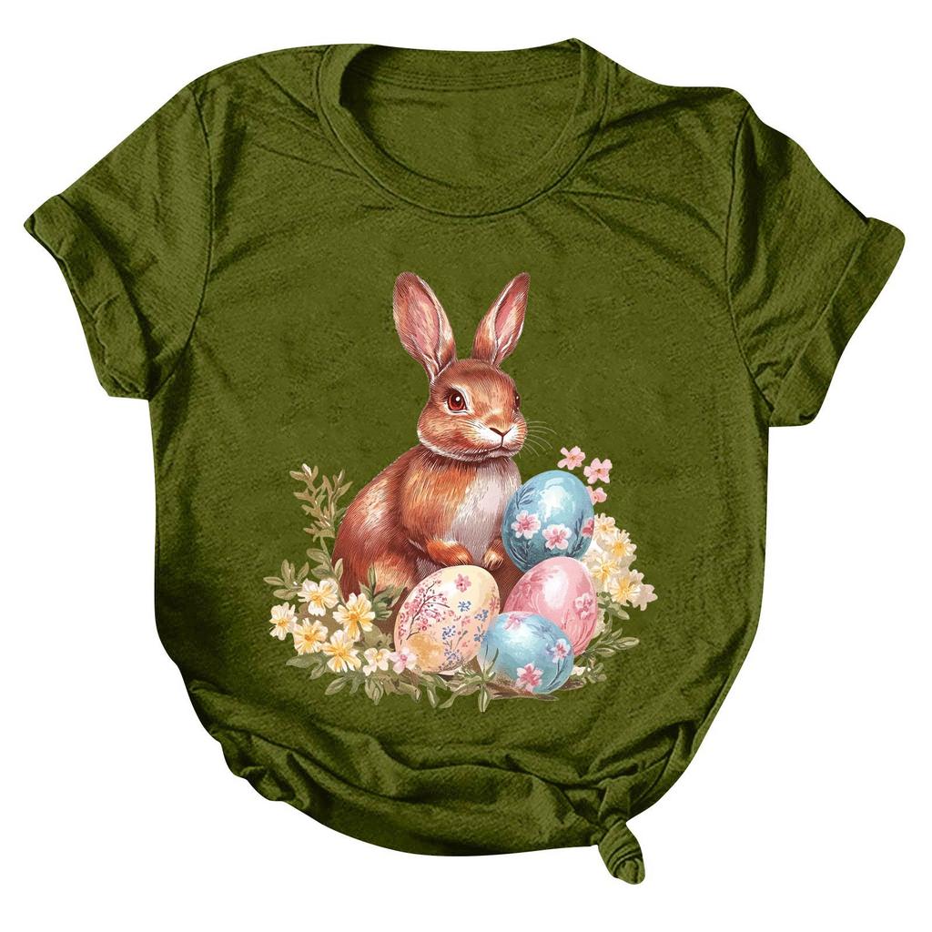 Женская модная повседневная футболка с круглым вырезом и принтом, пуловер с короткими рукавами, топ