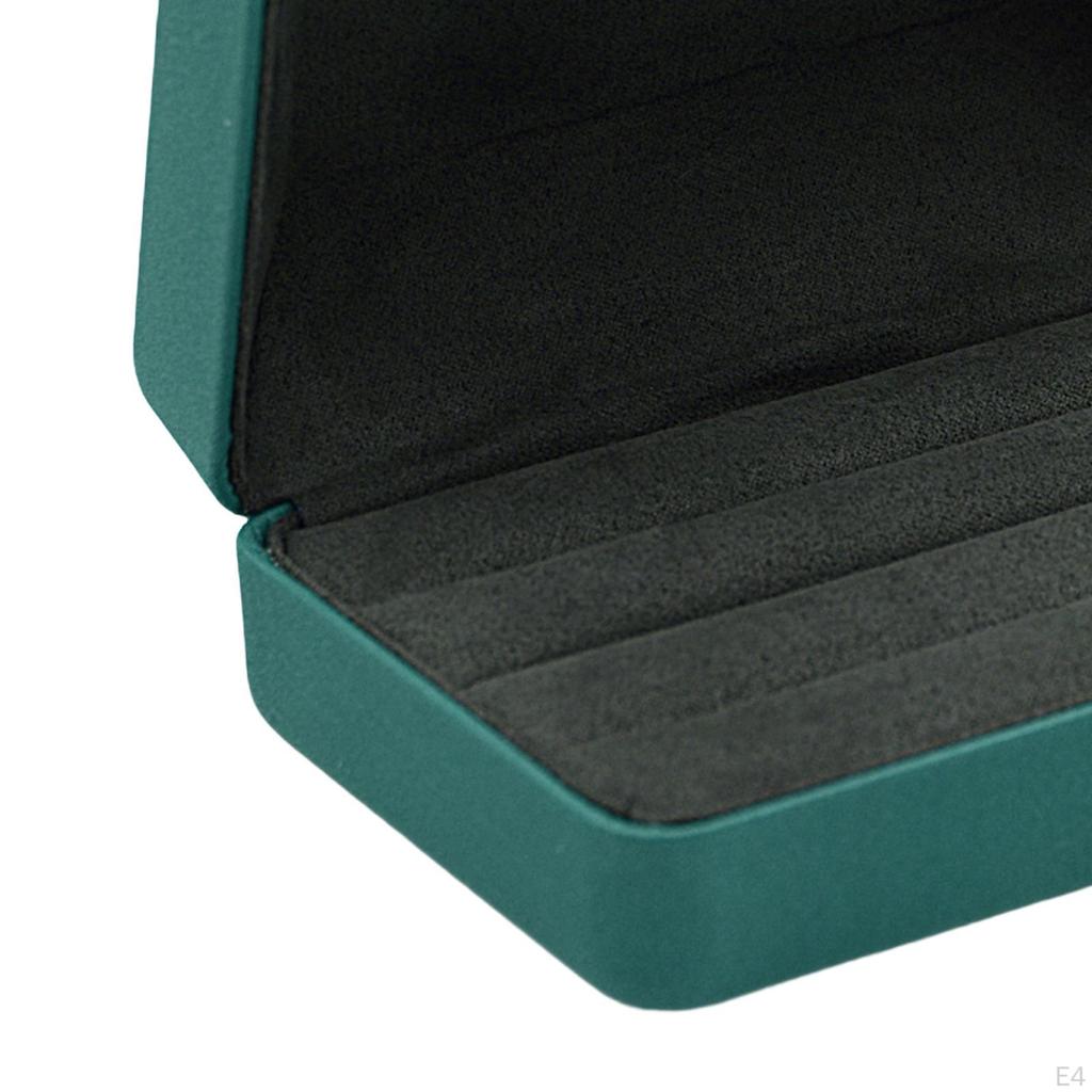 Шкатулка для ювелирных изделий, органайзер для колец, витрина, стильный портативный футляр для хранения