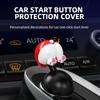 Пластиковая кнопка запуска автомобиля одним нажатием для запуска/остановки двигателя, декоративная наклейка на кнопку запуска одним нажатием