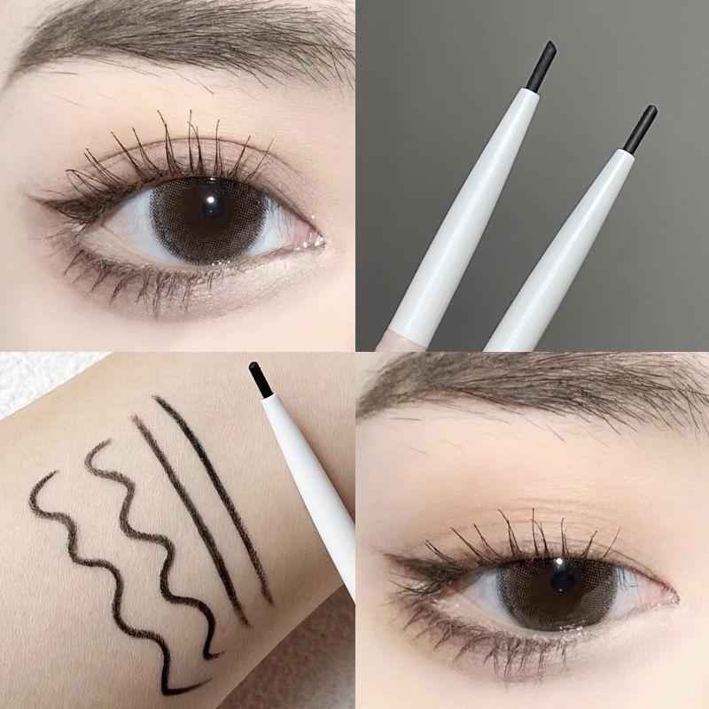 Новый макияж для глаз Гелевая подводка для глаз Карандаш Водостойкая долговечная Цветная подводка для глаз Цвет Красный Коричневый Лежащий шелкопряд Ручка Пигмент Матовая подводка для глаз