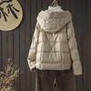 Женская зимняя пуховая куртка с капюшоном из белого утиного пуха, зимняя повседневная свободная утолщенная тонкая куртка