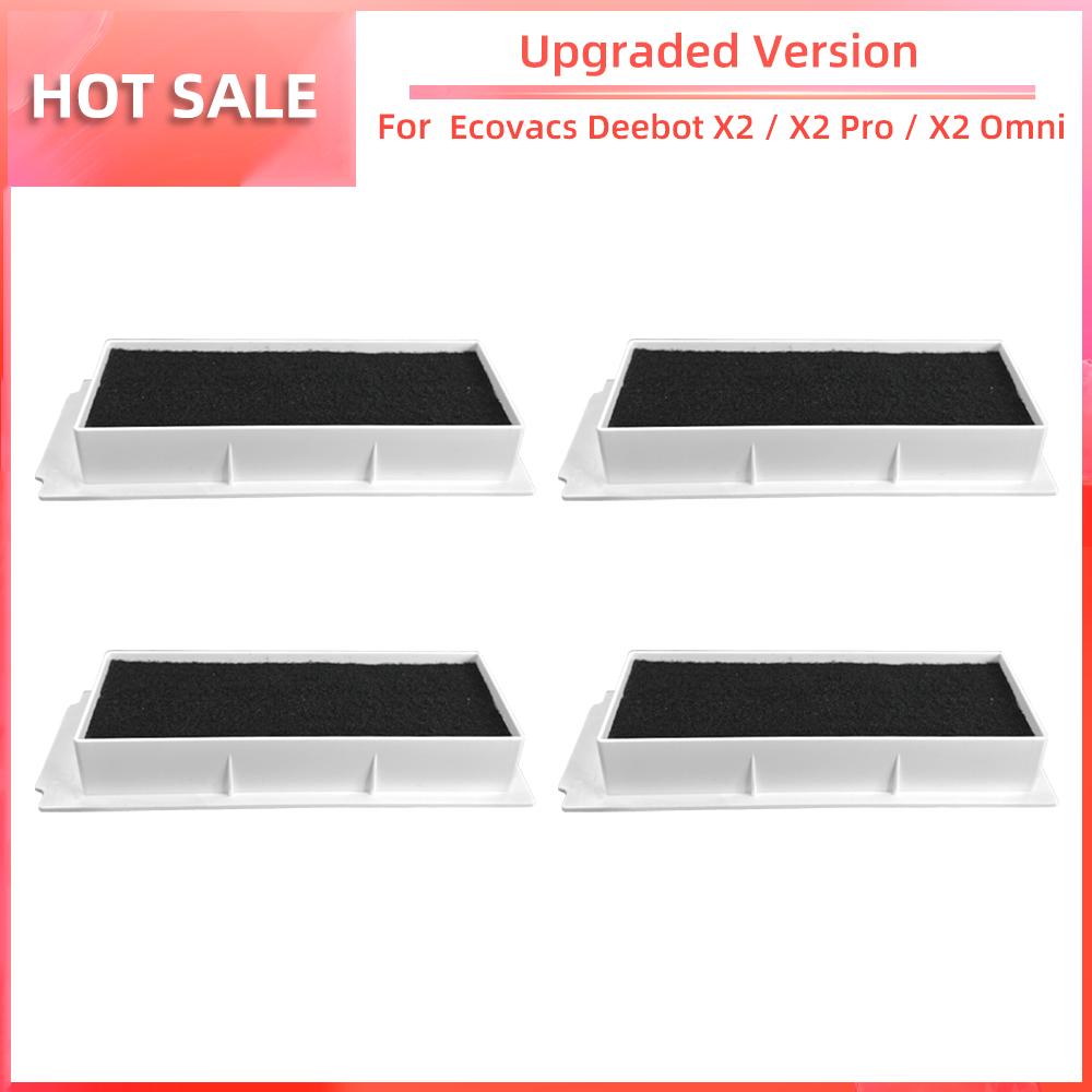 For Ecovacs Debot X2 / X2 Pro / X2 Omni Robot Vacuum Cleaner Main Side Brush HEPA Filter Mop Pads Dust Bag Replacement Parts