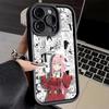Чехол для телефона iPhone 17 Air 16E 15 16 Pro Max Darling Zero Two 02 Аниме Чехол 14 Plus 13 12 Mini Мягкий Силиконовый Fundas