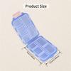 Weekly Travel Small Box Portable Pocket Tablet Organizer Plastic Container Boxs 10-compartment Storage Case