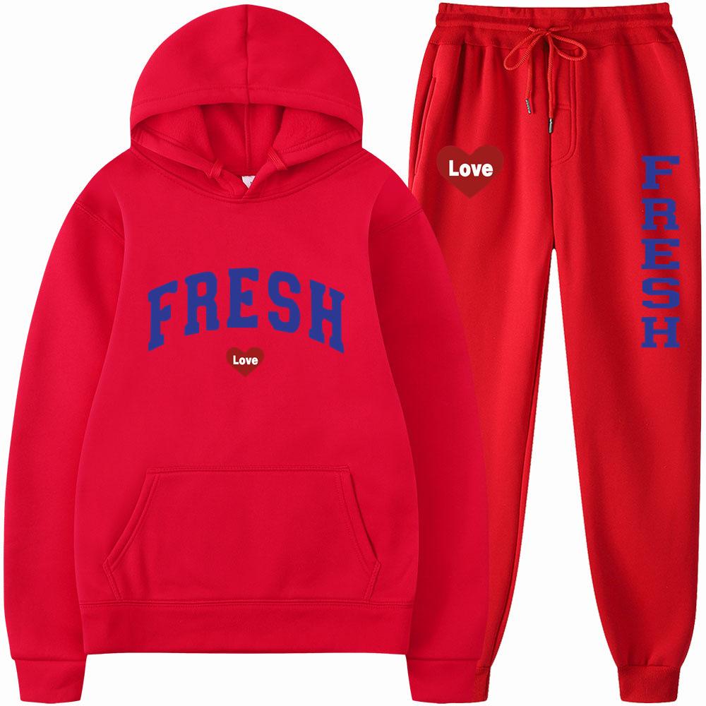 Свободный комплект из толстовки с капюшоном и колготок с принтом Cross Border на весну и осень 2023 года