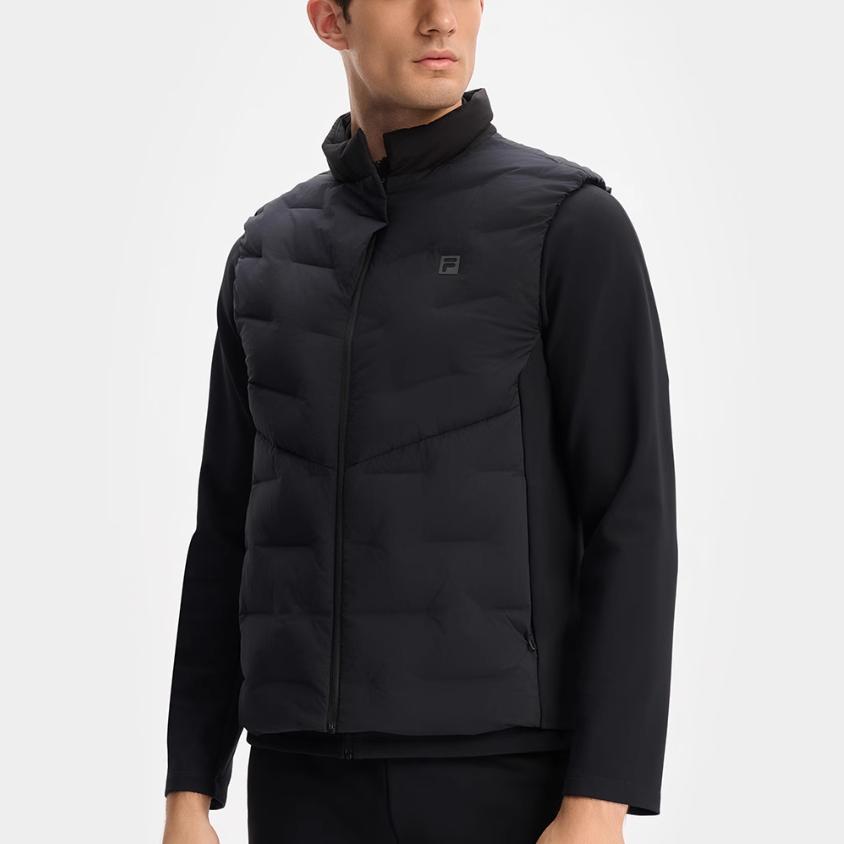 FILA Fitness Down Jacket Men's Pitch Black A11M441915FBK