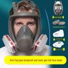 Full Face Protection Mask for Spray Painting & Chemical Safety with Dustproof & Poisonous Gas Filtration, Large Field of View, Activated Carbon Filter