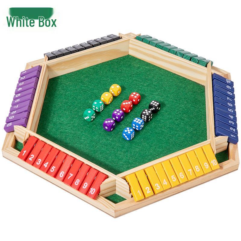 Шестиугольная деревянная математическая игра-перевертыш - Обучающая настольная игрушка для родителей и детей и забава для вечеринок