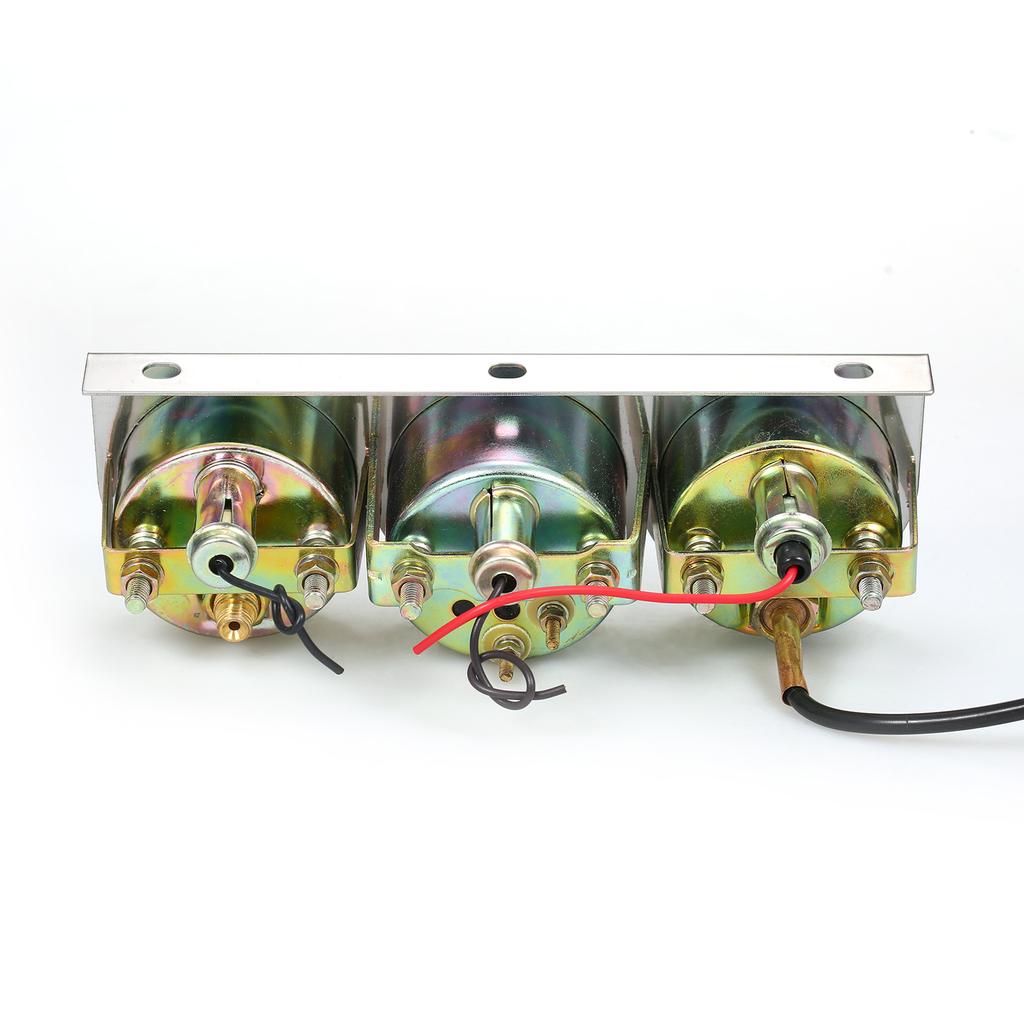 3 в 1 автомобильный измеритель давления масла по Фаренгейту, датчик температуры воды, вольтметр, 52 мм, комплект тройного датчика