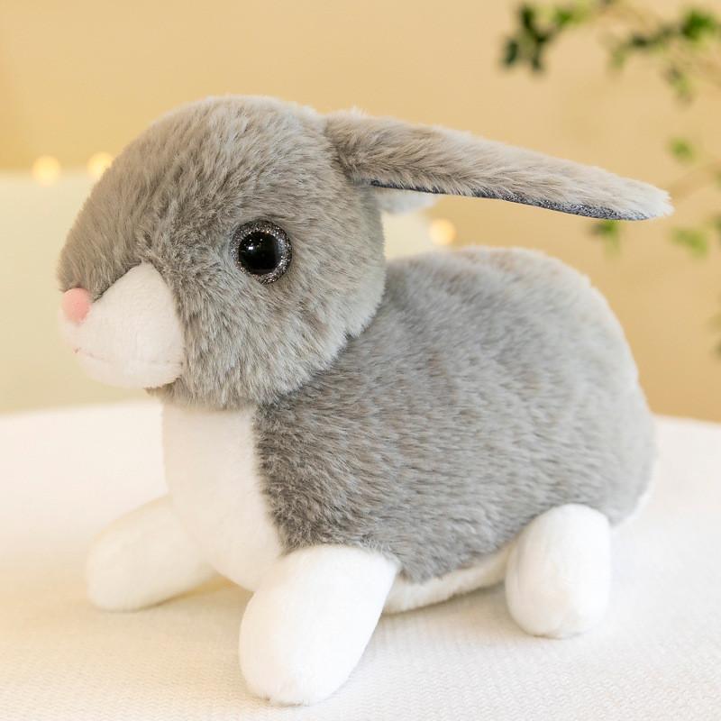 Adorable Plush Rabbit Toy Soft Stuffed Bunny Doll For Kids With Realistic Features